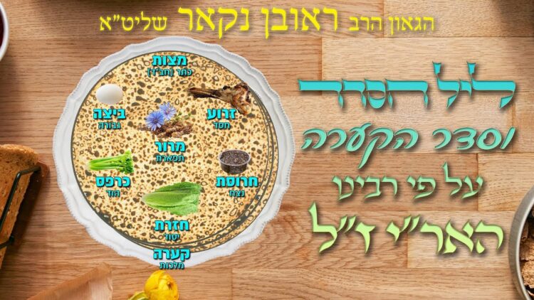 הגאון הרב ראובן נקאר שליט"א || ליל הסדר וסדר הקערה