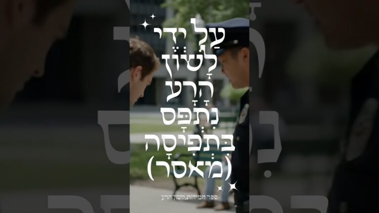עַל יְדֵי לָשׁוֹן הָרָע נִתְפָּס בִּתְפִיסָה.