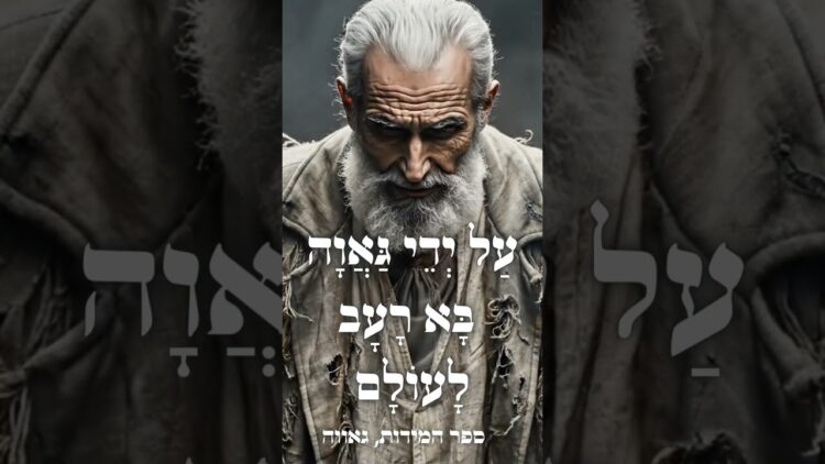 עַל יְדֵי גַּאֲוָה בָּא רָעָב לָעוֹלָם