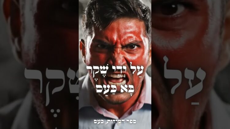 על ידי שקר באים לכעס