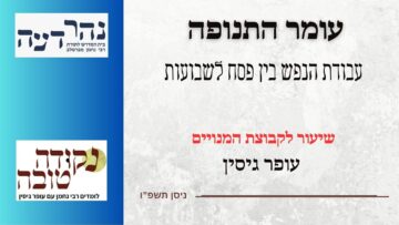 עומר התנופה | עבודת הנפש בין פסח לשבועות | עופר