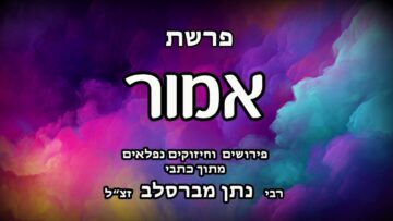 פרשת אמור